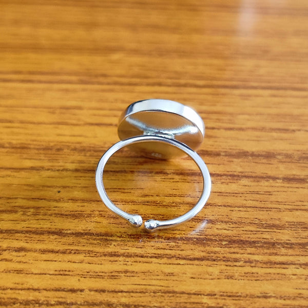 925 Sterling Silver Collet Round Ring, Plain Bezel Cup Round Close Blank Ring, Setting For Making Ring 2 MM To 40 MM, DIY Jewelry Supplies