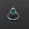 Natural TURQUOISE Pear Silver Ring, 925 Sterling Silver Statement Ring, Turquoise Pear Silver Ring, Gemstone Silver Ring