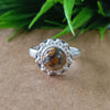 Natural Oyster Copper Turquoise New Design Round Stone Ring, 925 Sterling Silver Round Turquoise Ring, Turquoise Round Ring, Statement Ring