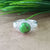 Natural Green Copper Turquoise New Design Round Stone Ring, 925 Sterling Silver Round Turquoise Ring, Turquoise Round Ring, Statement Ring
