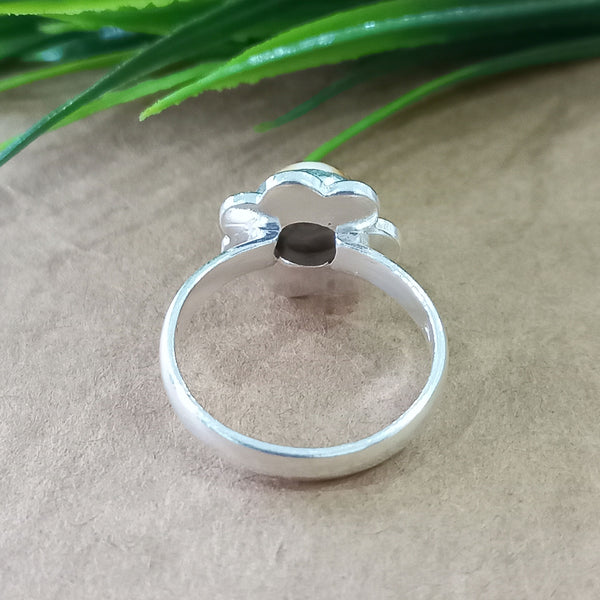 925 Sterling Silver Round Turquoise Ring, Natural Oyster Copper Turquoise New Design Round Stone Ring, Turquoise Round Ring, Statement Ring