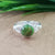 Natural Green Copper Turquoise New Design Round Stone Ring, 925 Sterling Silver Round Turquoise Ring, Turquoise Round Ring, Statement Ring
