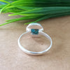 New Design Natural Blue Copper Turquoise Cushion Stone Ring, 925 Sterling Silver Cushion Turquoise Ring, Turquoise Cushion Ring