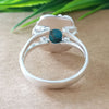 925 Sterling Silver Oval Turquoise Ring, New Design Natural Blue Copper Turquoise Oval Stone Ring, Turquoise Oval Ring, Statement Ring