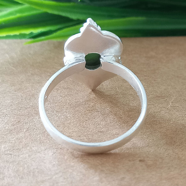 925 Sterling Silver Oval Turquoise Ring, New Design Natural Green Copper Turquoise Oval Stone Ring, Turquoise Oval Ring, Statement Ring