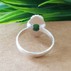 925 Sterling Silver Statement Ring, NEW ARRIVAL Natural Green Copper Turquoise Oval Silver Ring, Turquoise Oval Silver Ring, Gemstone Ring