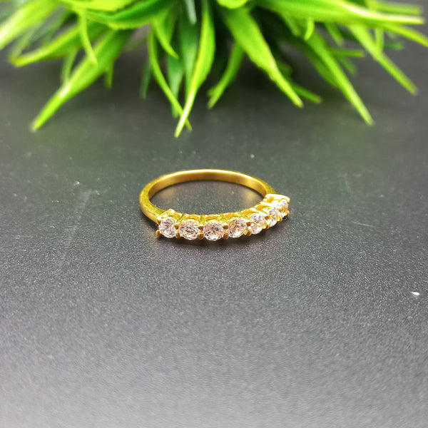Natural American Diamond Solitaire Silver Ring, 925 Sterling Silver Ring, Gold Plated Engagement Ring, Dainty Ring, Diamond Jewelry