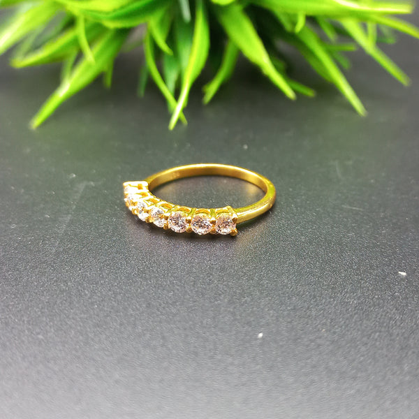 Natural American Diamond Solitaire Silver Ring, 925 Sterling Silver Ring, Gold Plated Engagement Ring, Dainty Ring, Diamond Jewelry