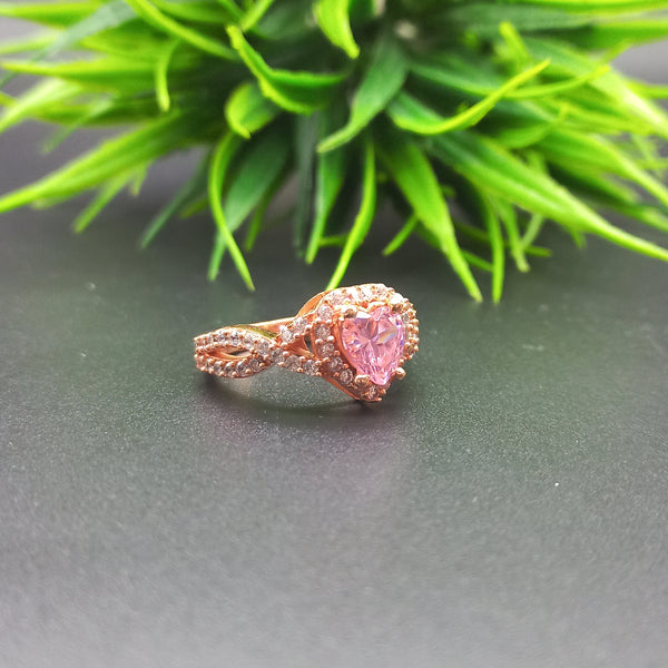 Natural American Diamond Solitaire Silver Ring, 925 Sterling Silver Ring, Engagement Ring, Dainty Ring, Diamond Jewelry, Wedding Jewelry