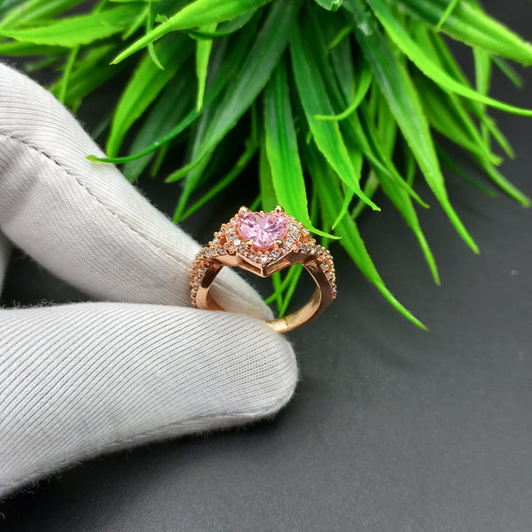 Natural American Diamond Solitaire Silver Ring, 925 Sterling Silver Ring, Engagement Ring, Dainty Ring, Diamond Jewelry, Wedding Jewelry