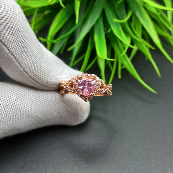 Natural American Diamond Solitaire Silver Ring, 925 Sterling Silver Ring, Engagement Ring, Dainty Ring, Diamond Jewelry, Wedding Jewelry