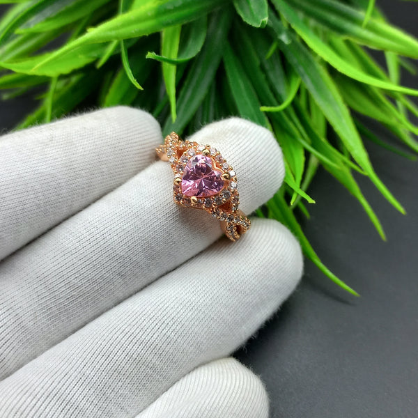 Natural American Diamond Solitaire Silver Ring, 925 Sterling Silver Ring, Engagement Ring, Dainty Ring, Diamond Jewelry, Wedding Jewelry