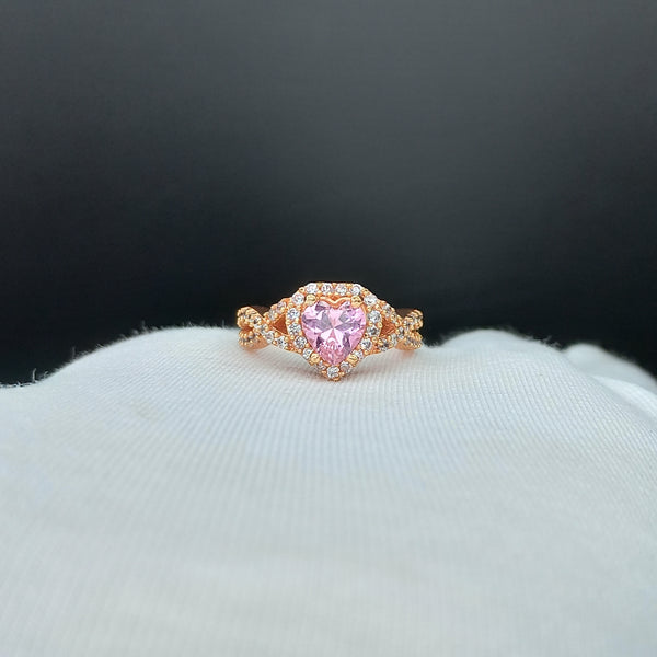 Natural American Diamond Solitaire Silver Ring, 925 Sterling Silver Ring, Engagement Ring, Dainty Ring, Diamond Jewelry, Wedding Jewelry