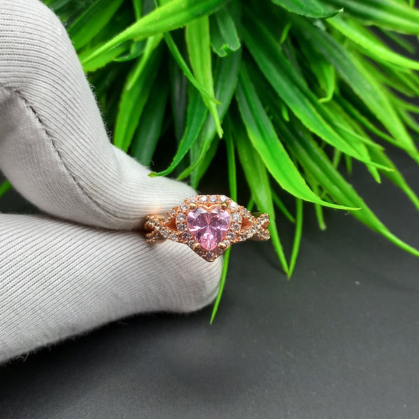 Natural American Diamond Solitaire Silver Ring, 925 Sterling Silver Ring, Engagement Ring, Dainty Ring, Diamond Jewelry, Wedding Jewelry