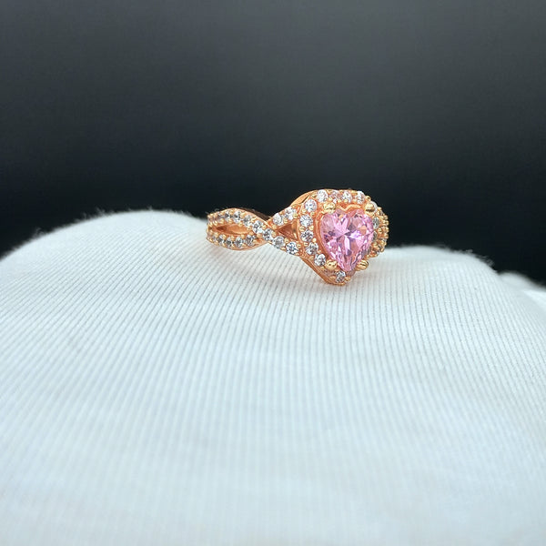 Natural American Diamond Solitaire Silver Ring, 925 Sterling Silver Ring, Engagement Ring, Dainty Ring, Diamond Jewelry, Wedding Jewelry