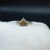 925 Sterling Silver | Trillion Smoky Quartz Ring | Engagement Ring | Brown Ring | Handmade Silver Jewelry | Prong Mount | Bridal Ring |