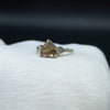 925 Sterling Silver | Trillion Smoky Quartz Ring | Engagement Ring | Brown Ring | Handmade Silver Jewelry | Prong Mount | Bridal Ring |