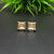 925 Sterling Silver | Natural Citrine Stud Earring | Square Cut Gemstone Silver Earring | Citrine Jewelry | November Birthstone Jewelry |