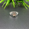 925 Sterling Silver Ring, Plain Bezel Cup Star Close Blank Ring, Setting For Making Ring 10X10 MM, DIY Jewelry Supplies