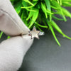 925 Sterling Silver Ring, Plain Bezel Cup Star Close Blank Ring, Setting For Making Ring 10X10 MM, DIY Jewelry Supplies