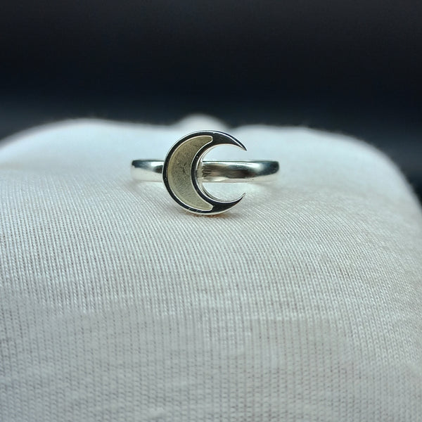 925 Sterling Silver Ring, Plain Bezel Cup Half Moon Close Blank Ring, Setting For Making Ring 10X10 MM, DIY Jewelry Supplies