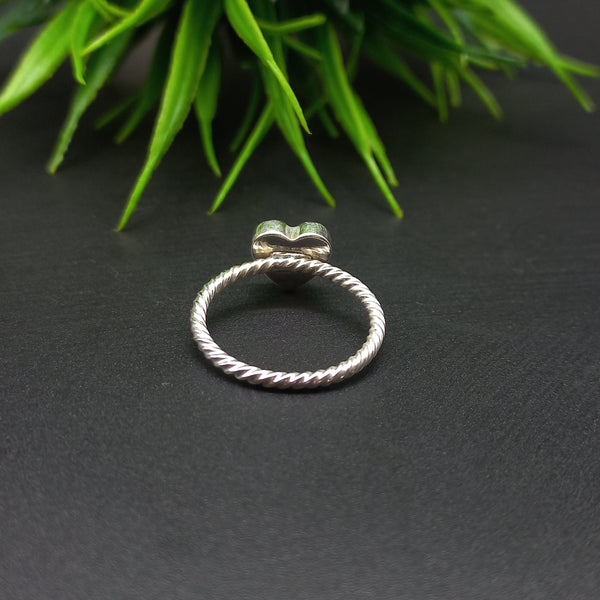925 Sterling Silver Ring, Spiral Wire Plain Bezel Cup Heart Close Blank Ring, Setting For Making Ring 10 MM To 14 MM, DIY Jewelry Supplies