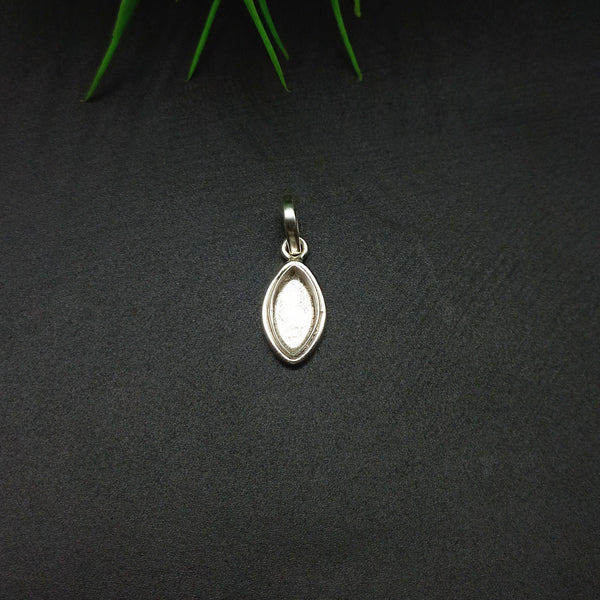 925 Sterling Silver Collet Marquise Plain Bezel Cup Close Blank Pendant, Setting For Making Pendant 3x5 MM To 12x24 MM, DIY Jewelry Supplies
