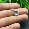 925 Sterling Silver Pendant, Beaded Bezel Cup Close Blank Collet Pear Pendant, Setting For Making Pendant 6x4 MM To 14x21 MM, DIY