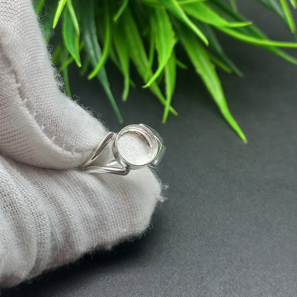 925 Sterling Silver Round Ring, Awesome Plain Round Close Blank Ring, Setting For Making Ring 5 mm To 40 mm, DIY Jewelry Supplies