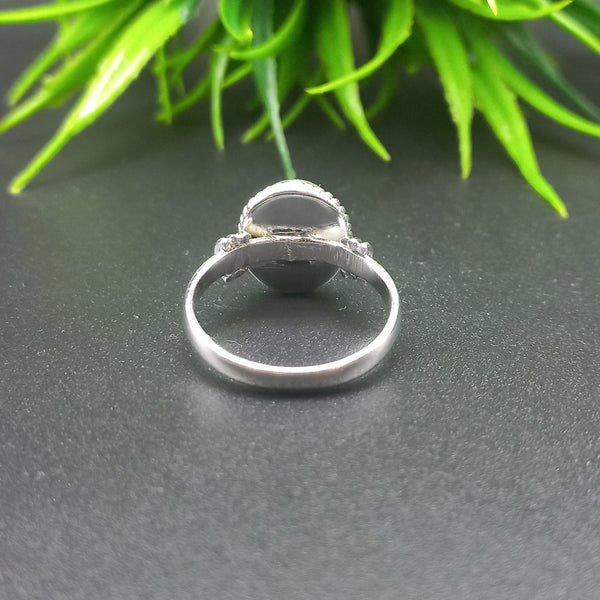 925 Sterling Silver Oval Bezel Cup Ring, Wire Wrapped Close Blank Ring, Setting For Making Ring 6x4 MM To 8x10 MM, DIY Jewelry Supplies
