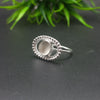 925 Sterling Silver Collet Round Ring, Beaded Bezel Cup Close Blank Ring, Setting For Making Ring 5 MM To 9 MM, DIY Jewelry Supplies