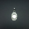 925 Sterling Silver Oval Pendant, New Design Bezel Cup Open Blank Oval pendant, Setting For Making Pendant 6x4 MM To 35x40 MM, DIY Jewelry