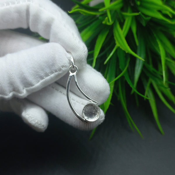 925 Sterling Silver Round Bezel Cup Pendant, New Design Close Blank Pendant, Setting For Making Pendant 5 MM To 30 MM, DIY Jewelry Supplies