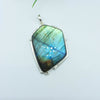 Natural Labradorite Gemstone Pendants / Wholesale Pendants / Minimalist Pendants / Jewelry for Gift / 925 Sterling Silver Plated Pendant