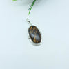 Natural Bronzite Gemstone Pendants / Wholesale Pendants / Minimalist Pendants / Jewelry for Gift / 925 Sterling Silver Plated Pendant