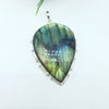 Natural Labradorite Gemstone Pendants / Wholesale Pendants / Minimalist Pendants / Jewelry for Gift / 925 Sterling Silver Plated Pendant