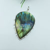 Natural Labradorite Gemstone Pendants / Wholesale Pendants / Minimalist Pendants / Jewelry for Gift / 925 Sterling Silver Plated Pendant