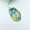 Natural Labradorite Gemstone Pendants / Wholesale Pendants / Minimalist Pendants / Jewelry for Gift / 925 Sterling Silver Plated Pendant