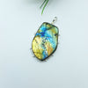 Natural Labradorite Gemstone Pendants / Wholesale Pendants / Minimalist Pendants / Jewelry for Gift / 925 Sterling Silver Plated Pendant