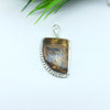 Natural Bronzite Gemstone Pendants / Wholesale Pendants / Minimalist Pendants / Jewelry for Gift / 925 Sterling Silver Plated Pendant