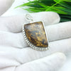 Natural Bronzite Gemstone Pendants / Wholesale Pendants / Minimalist Pendants / Jewelry for Gift / 925 Sterling Silver Plated Pendant