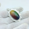 Natural Rainbow Solar Quartz Gemstone Pendants / Wholesale Pendants / Minimalist Pendants / Jewelry for Gift / 925 Sterling Silver Plated Pendant