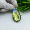 Natural Labradorite Gemstone Pendants / Wholesale Pendants / Minimalist Pendants / Jewelry for Gift / 925 Sterling Silver Plated Pendant