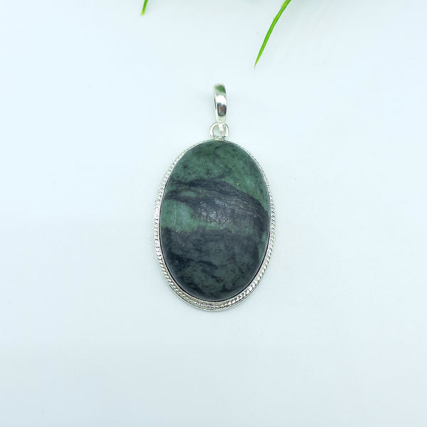 Natural Jasper Gemstone Pendants / Wholesale Pendants / Minimalist Pendants / Jewelry for Gift / 925 Sterling Silver Plated Pendant