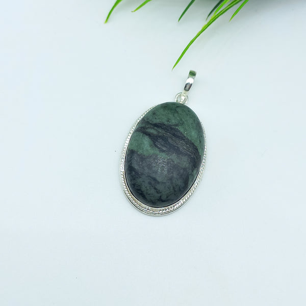 Natural Jasper Gemstone Pendants / Wholesale Pendants / Minimalist Pendants / Jewelry for Gift / 925 Sterling Silver Plated Pendant