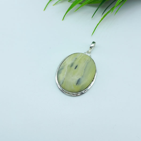NaturalJasper Gemstone Pendants / Wholesale Pendants / Minimalist Pendants / Jewelry for Gift / 925 Sterling Silver Plated Pendant