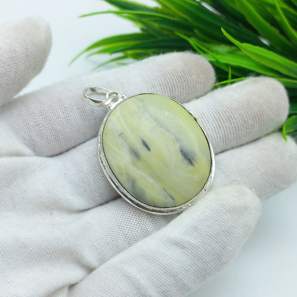 NaturalJasper Gemstone Pendants / Wholesale Pendants / Minimalist Pendants / Jewelry for Gift / 925 Sterling Silver Plated Pendant