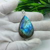 Natural Labradorite Gemstone Pendants / Wholesale Pendants / Minimalist Pendants / Jewelry for Gift / 925 Sterling Silver Plated Pendant