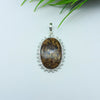 Natural Bronzite Gemstone Pendants / Wholesale Pendants / Minimalist Pendants / Jewelry for Gift / 925 Sterling Silver Plated Pendant