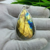 Natural Labradorite Gemstone Pendants / Wholesale Pendants / Minimalist Pendants / Jewelry for Gift / 925 Sterling Silver Plated Pendant